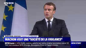 Face au terrorisme islamiste, Emmanuel Macron appelle à bâtir une "société de vigilance"