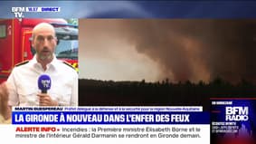 Incendie en Gironde: "La végétation est historiquement sèche", explique Martin Guespereau (préfecture)
