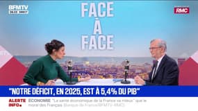 Déficit: "Avec un déficit supérieur à 5%, la France se mettrait dans la zone rouge", déclare François Villeroy de Galhau, gouverneur de la Banque de France