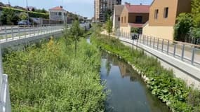 À Arcueil, la Bièvre est découverte depuis le mois de mars. 