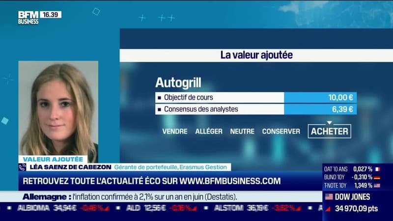 Léa Saenz de Cabezon (Erasmus Gestion) : Autogrill à l'achat - 13/07