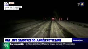 La ville de Gap touchée par un épisode d'orages et de grêle mercredi soir