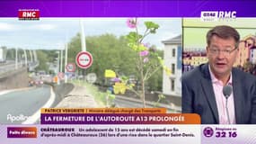 Réouverture de l'A13 mercredi : "Ce sera probablement repoussé", annonce Patrice Vergriete