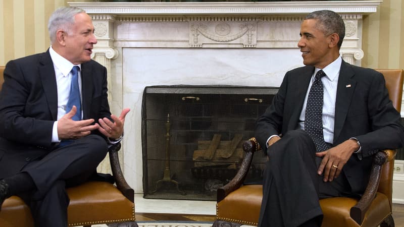Le Premier ministre Benjamin Netanyahu et le président américain Barack Obama à Washington en octobre 2014