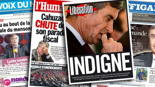 Les mensonges de Jérôme Cahuzac sont fustigés par les éditorialistes français.
