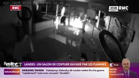 Landes: dans la nuit de jeudi à vendredi, un salon de coiffure a été incendié volontairement par un inconnu