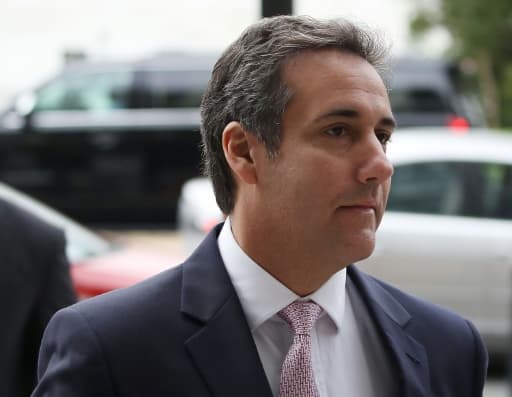Michael Cohen, l'avocat personnel du président américaine Donald Trump, arrive au Sénat pour être auditionné par la Commission du Renseignement sur une ingérence russe présumée dans l'élection présidentielle, le 17 septembre 2017 à Washi... Michael Cohen, l'avocat personnel du président américaine Donald Trump, arrive au Sénat pour être auditionné par la Commission du Renseignement sur une ingérence russe présumée dans l'élection présidentielle, le 17 septembre 2017 à Washi...