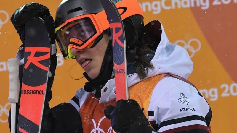 Perrine Laffont récupère après son run victorieux