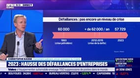 Christophe Basse (Cnajmj) : 2023, hausse des défaillances d'entreprises - 18/01