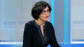 La ministre du Travail Myriam El Khomri, ce lundi soir. 