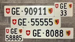 La plaque "GE - 55555" a été adjugée à plus de 51.400 euros par l’Office cantonal des véhicules (OCV) de Genève.