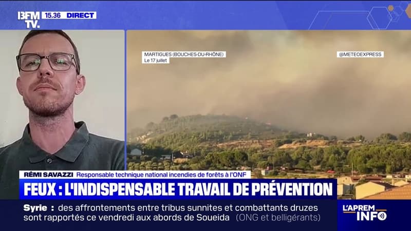 Le feu dans la forêt de Brocéliande "est un exemple concret du changement climatique", affirme ce responsable à l'Office national des forêts
