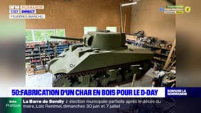  80e anniversaire du D-Day: des passionnés reproduisent un char Sherman en bois