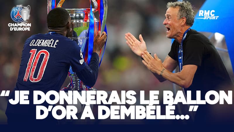 PSG 5-0 Inter : "Je donnerais la ballon d'or à Dembélé" célèbre Luis Enrique