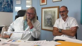 Didier Raoult et Pierre-Edouard Fournier