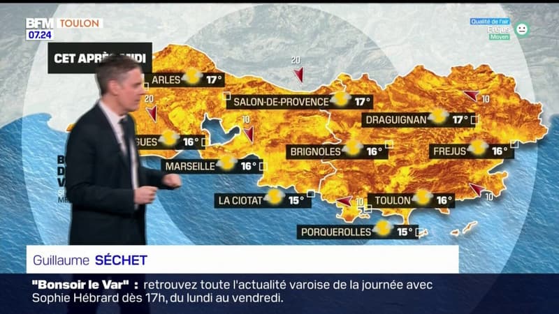 Météo Var: une journée ensoleillée ce dimanche, jusqu'à 16°C attendus à Toulon