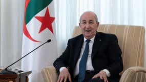 Le président algérien Abdelmadjid Tebboune, le 30 mars 2022, à Alger