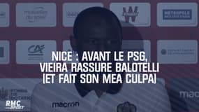 Nice : Avant le PSG, Vieira rassure Balotelli (et fait presque son mea culpa)