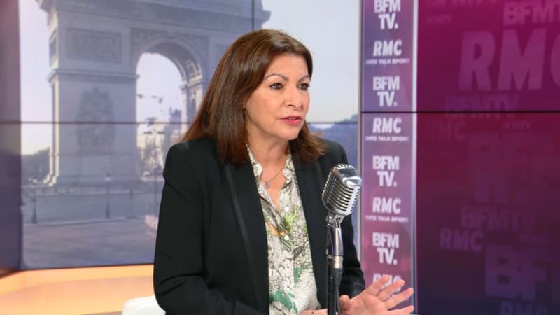 Anne Hidalgo, invitée de BFMTV-RMC mercredi 31 mars 2021.