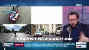 #Magnien, la chronique des réseaux sociaux : Un artiste piège Google Maps - 04/02