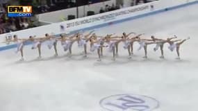 La performance incroyable de 16 patineuses russes
