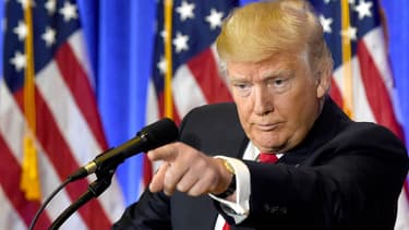 Donald Trump lors de sa conférence de presse depuis son élection, le 11 janvier 2017