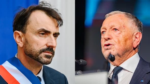 Le maire de Lyon, Grégory Doucet, et Jean-Michel Aulas, candidat aux élections municipales de 2026.