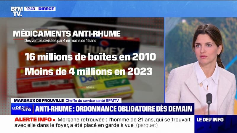 Anti-rhume: ordonnance obligatoire dès ce mercredi