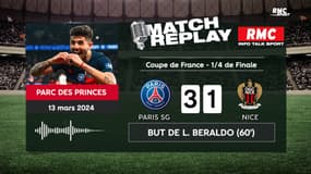 PSG 3-1 Nice : Les parisiens retrouveront Rennes en 1/2 finale, le goal replay RMC