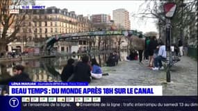 Record de chaleur en Ile-de-France: les Franciliens profitent du canal Saint-Martin malgré le couvre-feu