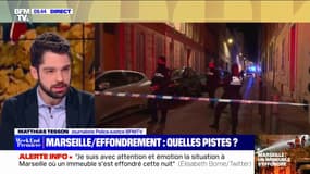 Effondrement à Marseille: le parquet ouvre une enquête pour "blessures involontaires"