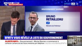 BFMTV révèle la liste du gouvernement de Michel Barnier