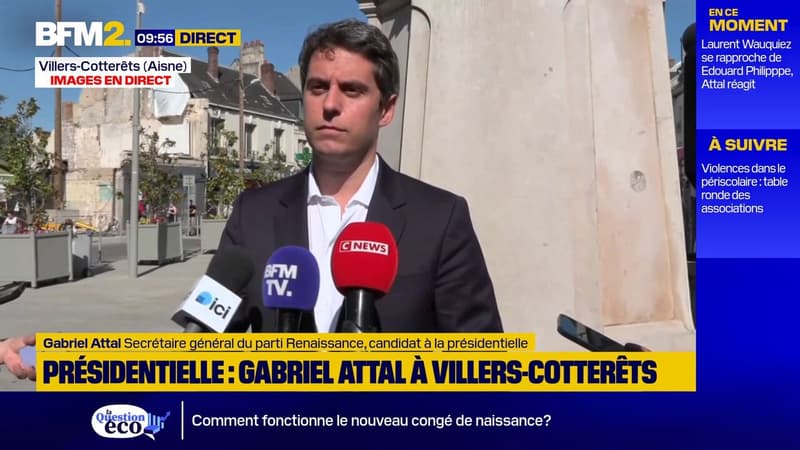 Présidentielle et soutiens à Édouard Philippe: "Mon objectif, ce n'est pas de collectionner autour de moi ceux qui ont été ministres depuis 10 ou 20 ans", répond Gabriel Attal