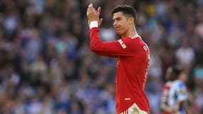 Cristiano Ronaldo avec Manchester United, à Brighton le 7 mai 2022