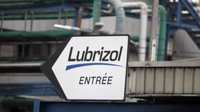 L'entrée du site de l'usine Lubrizol, à Rouen, en janvier 2013.