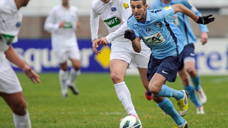 Riyad Mahrez à l'époque où il évoluait avec Le Havre