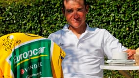 Thomas Voeckler savoure son maillot jaune.