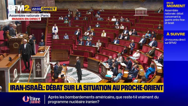 Orages: le débat à l'Assemblée nationale interrompu en raison d'une fuite d'eau