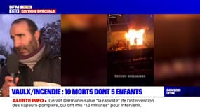 Incendie mortel à Vaulx-en-Velin: un habitant raconte des images "difficiles à vivre"