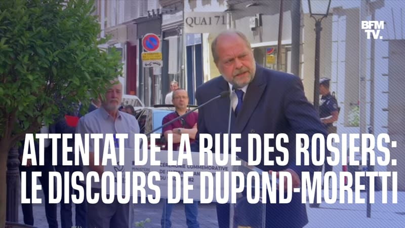 Attentat de la rue des Rosiers: le discours d'Éric Dupond-Moretti en intégralité