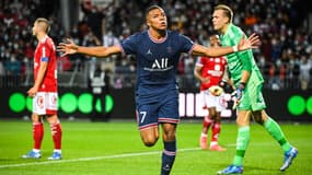 Kylian Mbappé lors du match Brest-PSG, le 20 août 2021