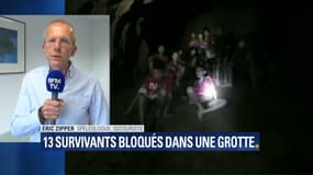 Éric Zipper, spéléologue et secouriste, sur BFMTV le 3 juillet 2018