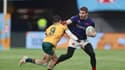 Antoine Dupont face à l'Australie avec l'équipe de France de rugby à 7