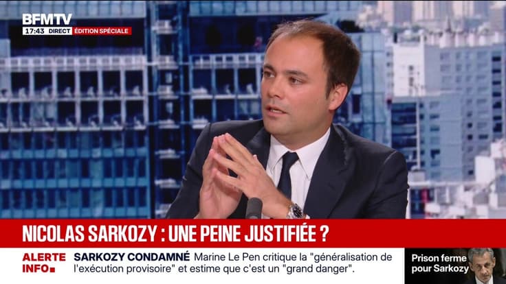 Condamnation de Nicolas Sarkozy: "Il y a un principe qui est en train de disparaître, c'est le droit au double degré de juridiction", déplore Charles Consigny, avocat d'Alexandre Djouhri