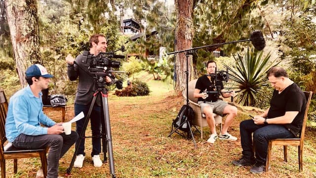 Le tournage de la série documentaire "Escobar, l'héritage maudit". Le tournage de la série documentaire "Escobar, l'héritage maudit".