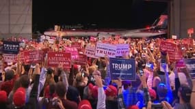 En Pennsylvanie, Donald Trump a tenu un meeting sur le tarmac de l'aéroport de Moon Township.