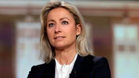 Animatrice de télévision et journaliste Anne-Sophie Lapix à Saint-Denis, près de Paris, le 10 février 2022