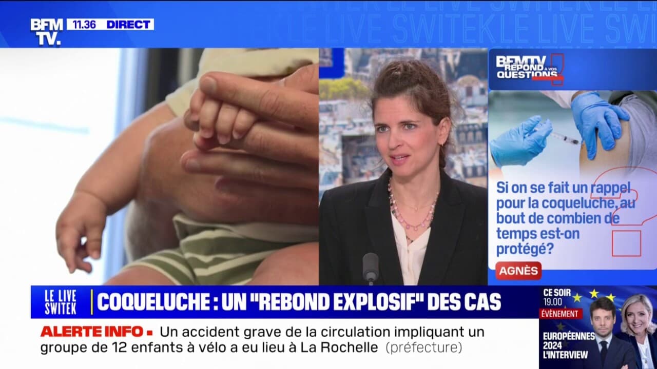 Coqueluche au bout de combien de temps eston protégé après un rappel de vaccin? BFMTV répond à