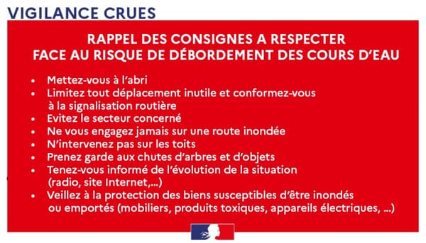 La préfecture du Pas-de-Calais rappelle les bons gestes à adopter pendant les crues. 