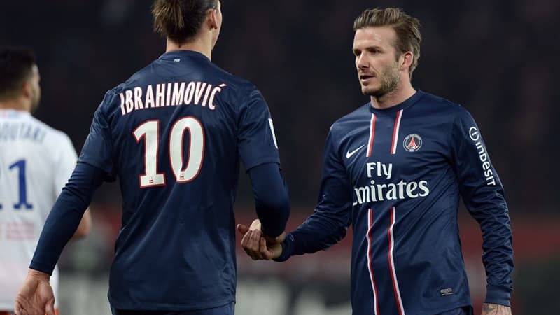 Zlatan Ibrahimovic et David Beckham